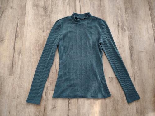 Prachtige blauw groene trui met col, maat M. Coltrui., Kleding | Heren, Truien en Vesten, Zo goed als nieuw, Maat 52/54 (L), Blauw
