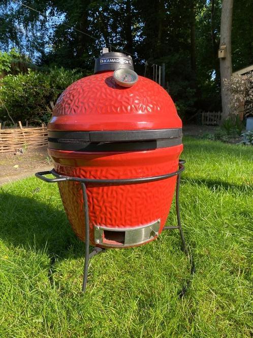 BBQ - Kamado Joe keramisch ei, Tuin en Terras, Houtskoolbarbecues, Zo goed als nieuw, Met accessoires, Ophalen