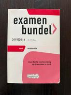 EXAMENBUNDEL 2015/2016 vwo economie, Gelezen, HAVO, Ophalen of Verzenden, Nederlands