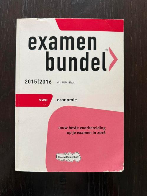 EXAMENBUNDEL 2015/2016 vwo economie, Boeken, Schoolboeken, Gelezen, Nederlands, HAVO, Ophalen of Verzenden