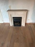 Sfeerhaard met marmeren schouw, Huis en Inrichting, Haarden, Ophalen, Gebruikt, Inzethaard, Elektrische haard