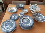 Mooie blauwe Engelse servies onderdelen, Antiek en Kunst, Ophalen
