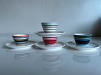 4 Iittala Origo Eierdop Schotel Oranje Fuchsia Blue Häberli, Huis en Inrichting, Keuken | Servies, Overige typen, Ophalen of Verzenden
