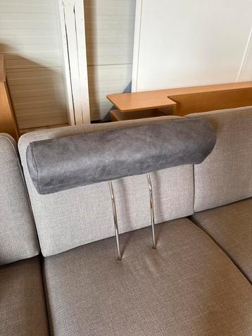 Losse hoofdsteun antraciet microvezel | €10,- NIEUW beschikbaar voor biedingen