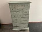 Laden kast oud geverfd, Huis en Inrichting, Kasten | Dressoirs, Ophalen, Gebruikt, 50 tot 100 cm, Met lade(s)
