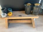 Wagonhouten Bijzettafel, Ophalen of Verzenden, Gebruikt