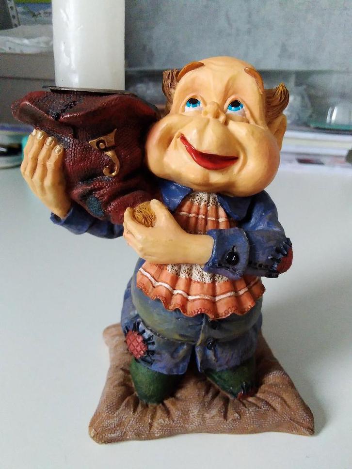 Laaf Lont kandelaar, Verzamelen, Efteling, Zo goed als nieuw, Beeldje of Poppetje, Ophalen of Verzenden