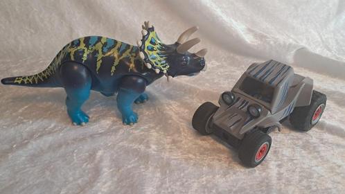 z.g.a.n Buggy auto met Triceratops, Playmobil dinosaurus, Kinderen en Baby's, Speelgoed | Playmobil, Zo goed als nieuw, Los playmobil