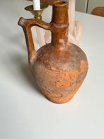 Antique salt-glazed terracotta jug, Huis en Inrichting, Woonaccessoires | Vazen, Ophalen of Verzenden, Zo goed als nieuw, Overige kleuren
