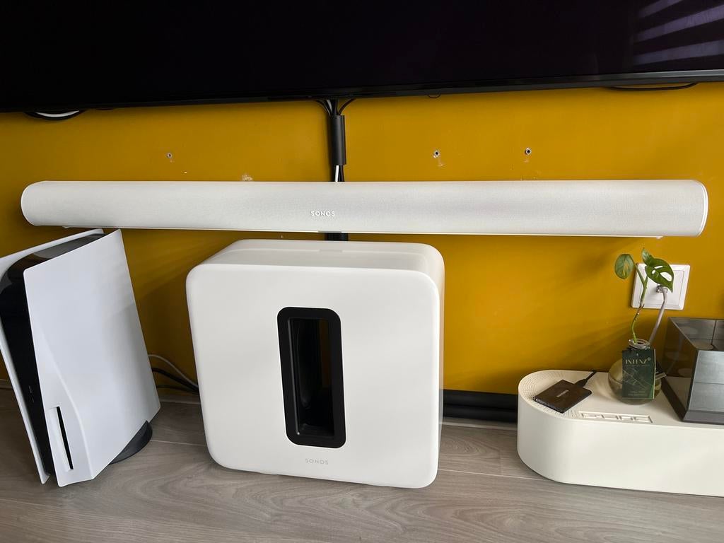 Sonos Arc, Sub, One SL & One Surround met muurbevestigin, Ophalen of Verzenden, Bluetooth, Gebruikt
