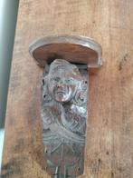 Houten Console met Gezicht, ca. 20 cm, Ophalen of Verzenden