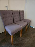 Set van 6 eettafelstoelen, Huis en Inrichting, Stoelen, Ophalen, Gebruikt, Vijf, Zes of meer stoelen, Stof