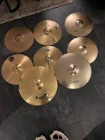 Bekkens drumstel | cymbals partij | Hi-hat | Crash | 14” 16”, Muziek en Instrumenten, Ophalen of Verzenden, Gebruikt, Drums of Percussie