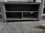 tv meubel hout Grey wash geschilderd, Ophalen, Gebruikt, 100 tot 150 cm, Minder dan 100 cm