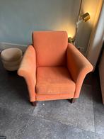 Oranje fauteuil, Huis en Inrichting, Fauteuils, Ophalen, Gebruikt, Minder dan 75 cm, 75 tot 100 cm