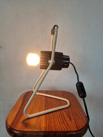 Vintage philips tafellamp design bakeliet 