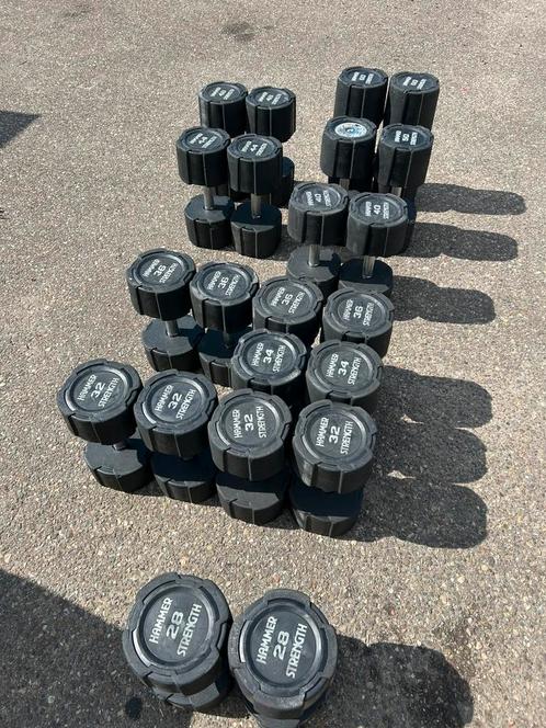 Hammer strength dumbells gewichten fitness krachttraining, Sport en Fitness, Fitnessmaterialen, Dumbbell, Ophalen