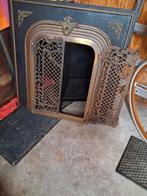 Koper plaat voor open haard., Huis en Inrichting, Haarden, Ophalen of Verzenden, Zo goed als nieuw, Houthaard