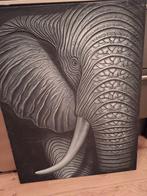 Schilderij met olifant. Reliëf.DALEN,DRENTHE, Antiek en Kunst, Kunst | Schilderijen | Abstract, Ophalen