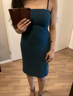 Petrol blauwe jurk - Maat S, Kleding | Dames, Jurken, Blauw, Ophalen of Verzenden, Zo goed als nieuw, Knielengte