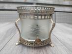 Theelicht met glas en brander Tiel, Antiek en Kunst, Ophalen of Verzenden