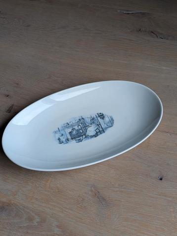 Vintage Porseleinen Serveerschaal – Boch Belgium – “Overijse beschikbaar voor biedingen