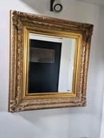Spiegel Facet geslepen Goudkleurig, Antiek en Kunst, Antiek | Spiegels, Rechthoekig, Ophalen