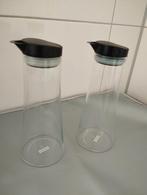 Bodum Bistro olie & azijn dispenser glazen karaffen set, Ophalen of Verzenden, Zo goed als nieuw