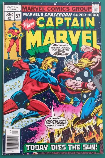 CAPTAIN MARVEL #57. 1978. THOR APPEARANCE. HIGH GRADE. beschikbaar voor biedingen