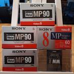 5 stuks video 8 cassettes, allemaal nieuw in seal, 2 t/m 25 bandjes, Overige genres, Ophalen of Verzenden, Nieuw in verpakking