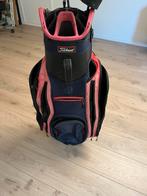 Golftas, 3 clubs en kar, Sport en Fitness, Ophalen, Gebruikt, Overige merken