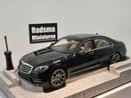 Mercedes-Benz S-Klasse V222 2017 Obsidianblack - 1:18 Dealer, Auto, Nieuw, Norev, Ophalen of Verzenden