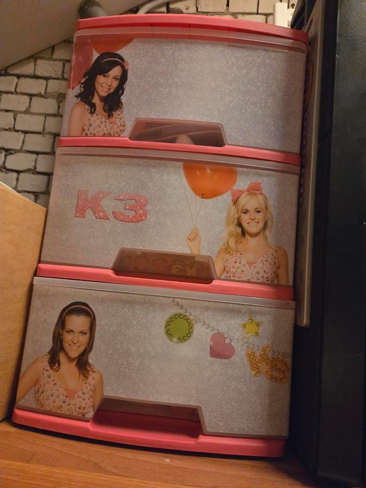 K3 Ladekast - Leuke kinderkamer opberger!, Kinderen en Baby's, Kinderkamer | Commodes en Kasten, Gebruikt, Kast, Minder dan 90 cm