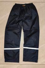 Regenbroek donkerblauw met reflectie strepen maat 134/140, Caravans en Kamperen, Ophalen of Verzenden, Gebruikt, Regenbroek, Kinderen