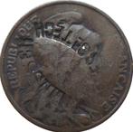 Frankrijk 5 centimes 1912 (met kloppen, zeldzaam), Ophalen of Verzenden, Frankrijk, Losse munt