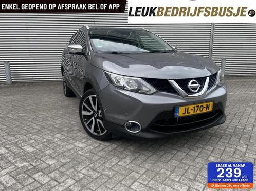 Nissan Qashqai 1.2 Tekna 19”.Pano,trekhaak,leder,camera, Auto's, Nissan, Bedrijf, Te koop, Qashqai, 360° camera, ABS, Achteruitrijcamera