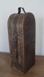 LEUKE BROCANTE HOUTEN WIJNKOFFER, Gebruikt, Ophalen of Verzenden, Minder dan 5 flessen, Minder dan 50 cm