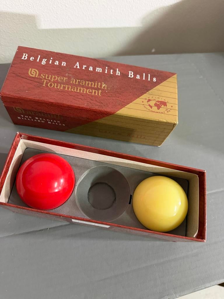 Aramith Carambole Biljartballen Set, Ophalen of Verzenden, Gebruikt, Keu of Ballen