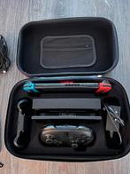 Nintendo Switch met veel extra’s, Spelcomputers en Games, Spelcomputers | Nintendo Switch, Ophalen, Met 2 controllers, Zo goed als nieuw