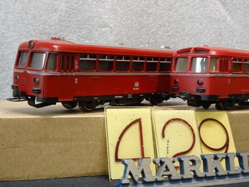 429=Marklin 3016-4018 rail bus van de Duitse spoorwegen.411, Hobby en Vrije tijd, Modeltreinen | H0, Gebruikt, Wagon, Wisselstroom