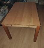 Eettafel met verlengstuk, Huis en Inrichting, Ophalen, Gebruikt, 100 tot 150 cm, Eikenhout