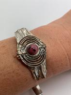 V900 Prachtige zilveren brutalist armband, Sieraden, Tassen en Uiterlijk, Antieke sieraden, Ophalen of Verzenden, Zilver, Armband