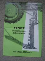 F 26 : Fendt  Doppelmesser-Schneidwerk, Ophalen of Verzenden, Zo goed als nieuw, Folder