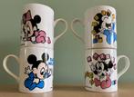 Vier vintage Disney mokken baby Minnie en Mickey Mouse, Verzamelen, Disney, Ophalen of Verzenden, Mickey Mouse, Gebruikt, Servies