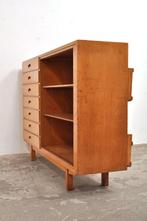 Vintage ladekast beukenhout schoolkast divider jaren 50, Huis en Inrichting, Kasten | Ladekasten, Ophalen of Verzenden, Gebruikt