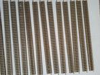 Set van 10 Fleischman rechte rails nr 9100, Ophalen of Verzenden, Gebruikt, Gelijkstroom, Rails