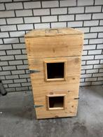 Steigerhouten kattenbak, Ophalen, Gebruikt, Gesloten
