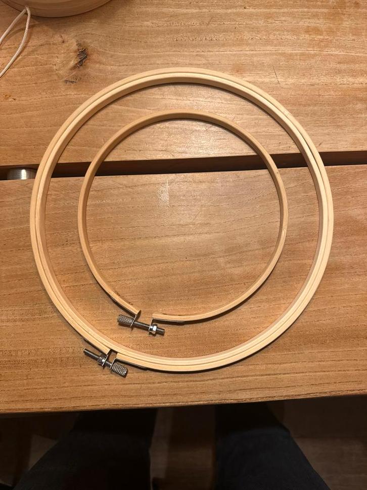 Borduurringen - 2 stuks - Nieuw, Hobby en Vrije tijd, Naaien en Fournituren, Nieuw, Overige typen, Ophalen of Verzenden