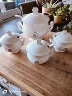 Riviera Maison Soepterrine + 3 Soepkommen, Huis en Inrichting, Keuken | Servies, Ophalen, Zo goed als nieuw, Kom(men), Overige stijlen