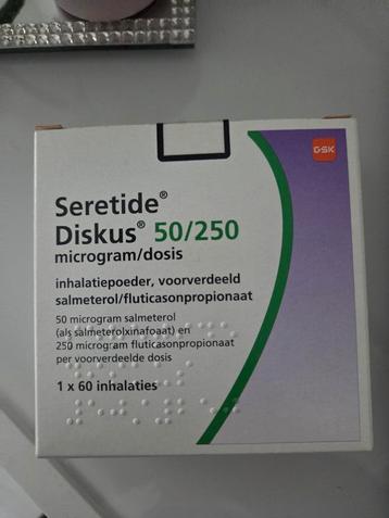 Inhalatiepoeder Seretide discus,dicht & verzegeld  beschikbaar voor biedingen